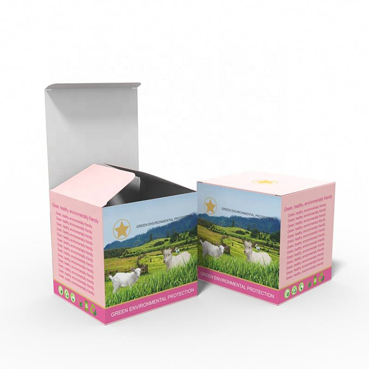 Tuck End Cardboard Skincare Box Customized Logo Printing