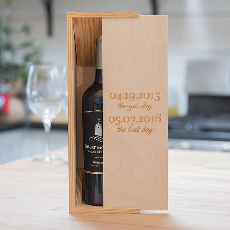 wood wine gift box