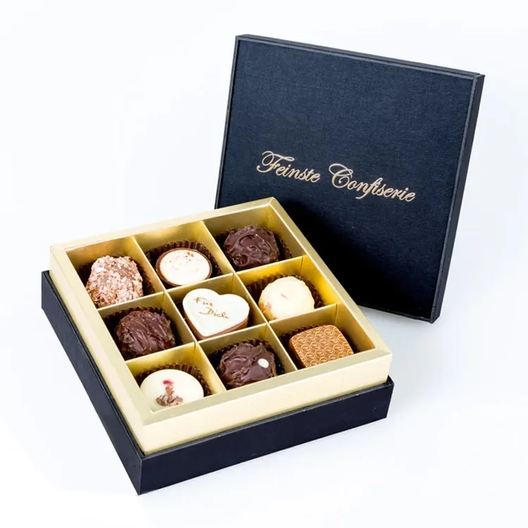 Empty Cardboard Chocolate Boxes
