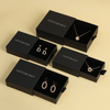 Custom Logo Paper Jewelry Drawer Box with Ribbon Handle