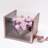 Heart Shape Flower Acrylic Box
