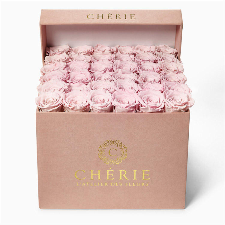 Square luxury flower gift box